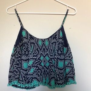 Turquoise crop top